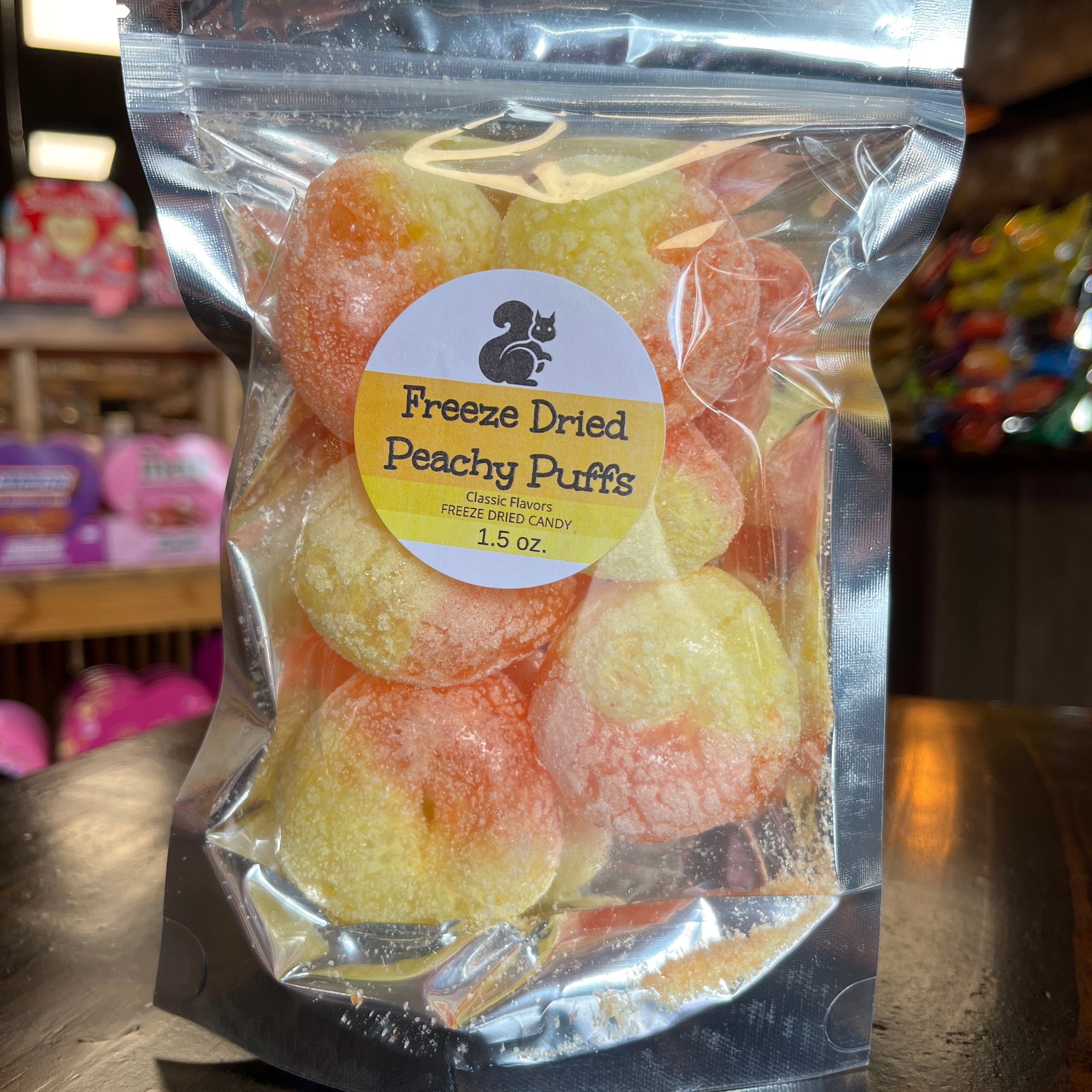 Freeze Dried Peachy Puffs 1.5oz | James' Sweet Spot